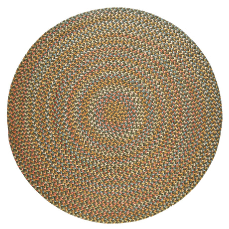 Rhody Rug Cypress CY27 Dk. Taupe Braided Rug - Round