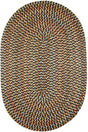 Rhody Rug Cypress CY37 Brown Velvet Braided Rug - Oval