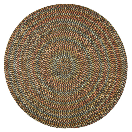 Rhody Rug Cypress CY37 Brown Velvet Braided Rug - Round