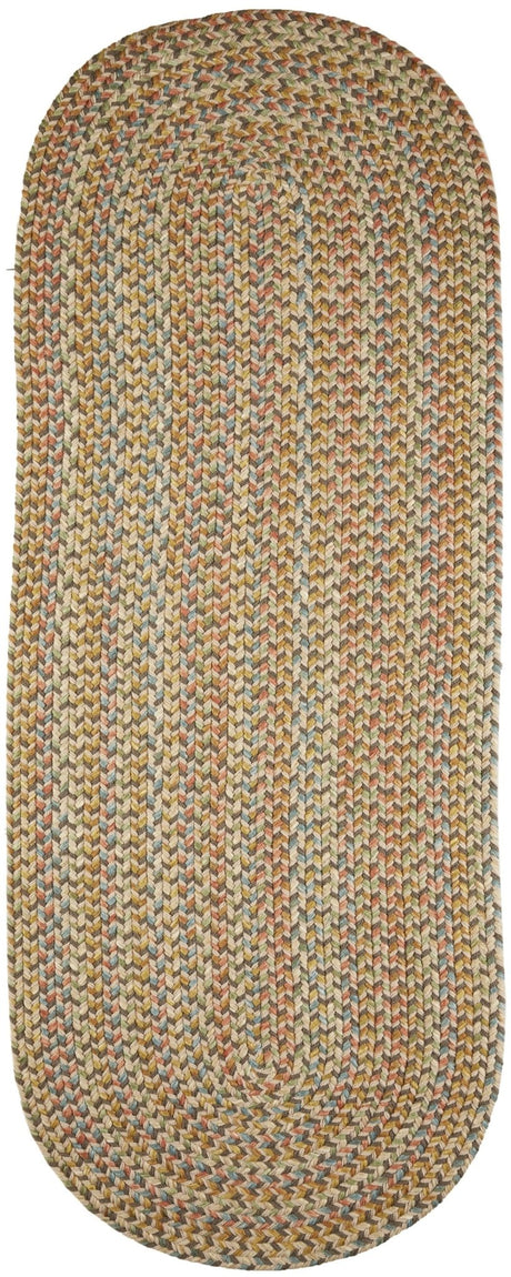 Rhody Rug Cypress CY57 Earth Beige Braided Rug - Runner