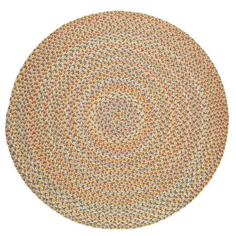 Rhody Rug Cypress CY57 Earth Beige Braided Rug - Round