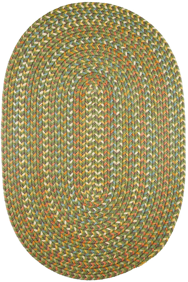 Rhody Rug Cypress CY67 Olive Braided Rug - Oval