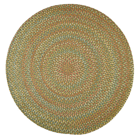 Rhody Rug Cypress CY67 Olive Braided Rug - Round