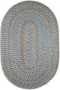 Rhody Rug Cypress CY97 Marina Blue Braided Rug - Oval