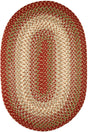 Rhody Rug Easy Living EL43 Warm Earth Braided Rug - Oval