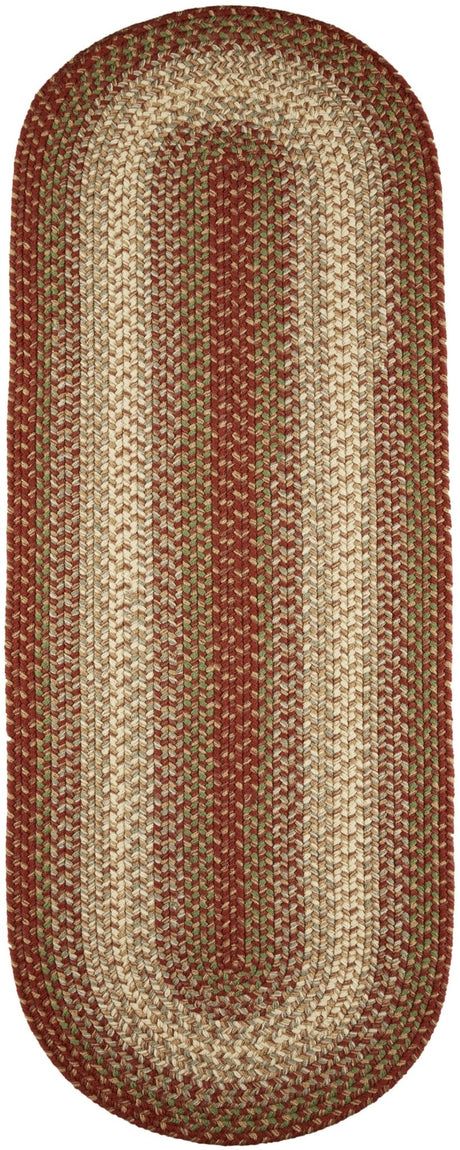 Rhody Rug Easy Living EL43 Warm Earth Braided Rug - Runner