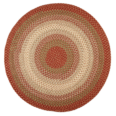 Rhody Rug Easy Living EL43 Warm Earth Braided Rug - Round