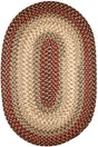 Rhody Rug Easy Living EL73 Spanish Red Braided Rug - Oval