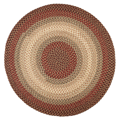 Rhody Rug Easy Living EL73 Spanish Red Braided Rug - Round