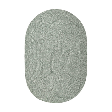 Rhody Rug Elegance EG22 Dusty Sage Braided Rug - Oval