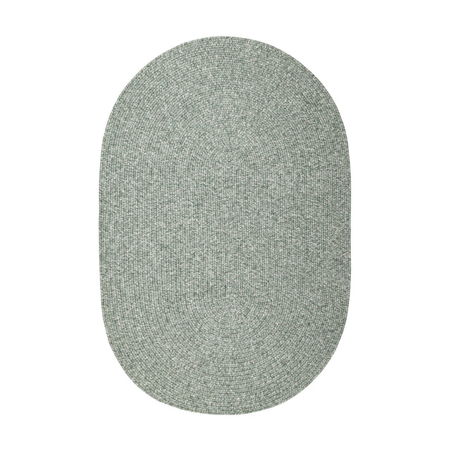 Rhody Rug Elegance EG22 Dusty Sage Braided Rug - Oval