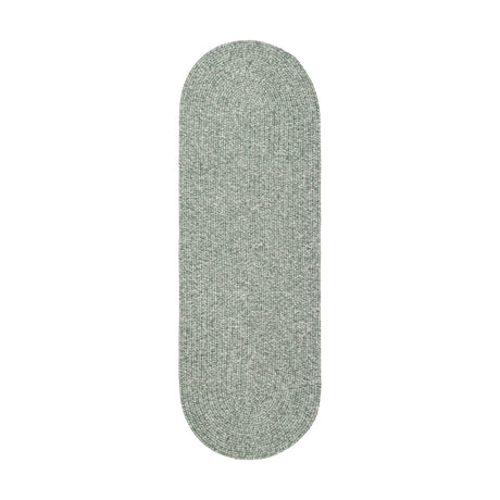 Rhody Rug Elegance EG22 Dusty Sage Braided Rug - Runner