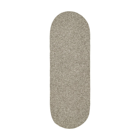 Rhody Rug Elegance EG32 Warm Gray Braided Rug - Runner