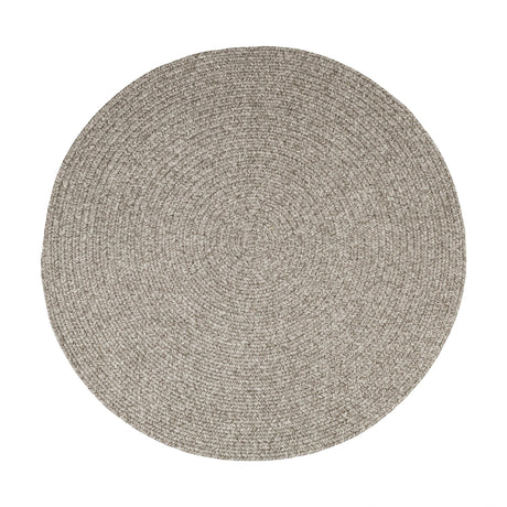 Rhody Rug Elegance EG32 Warm Gray Braided Rug - Round