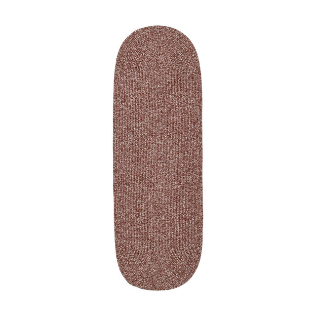 Rhody Rug Elegance EG42 Earthy Terracotta Braided Rug - Runner