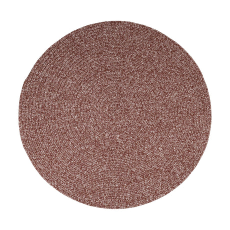 Rhody Rug Elegance EG42 Earthy Terracotta Braided Rug - Round