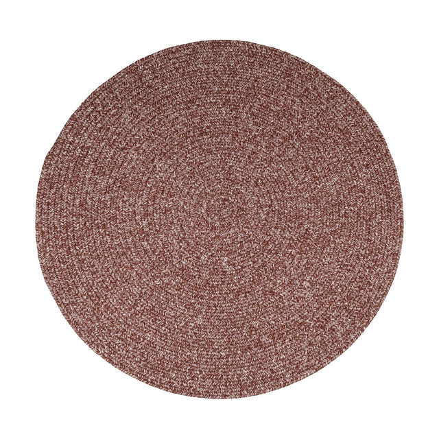 Rhody Rug Elegance EG42 Earthy Terracotta Braided Rug - Round