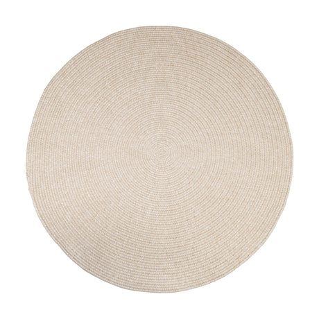 Rhody Rug Elegance EG52 Pale Sand Braided Rug - Round