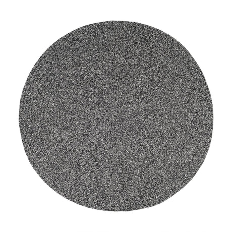 Rhody Rug Elegance EG82 Frosty Black Braided Rug - Round