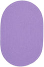 Rhody Rug Happy Braids HB15 Solid Violet Braided Rug - Oval