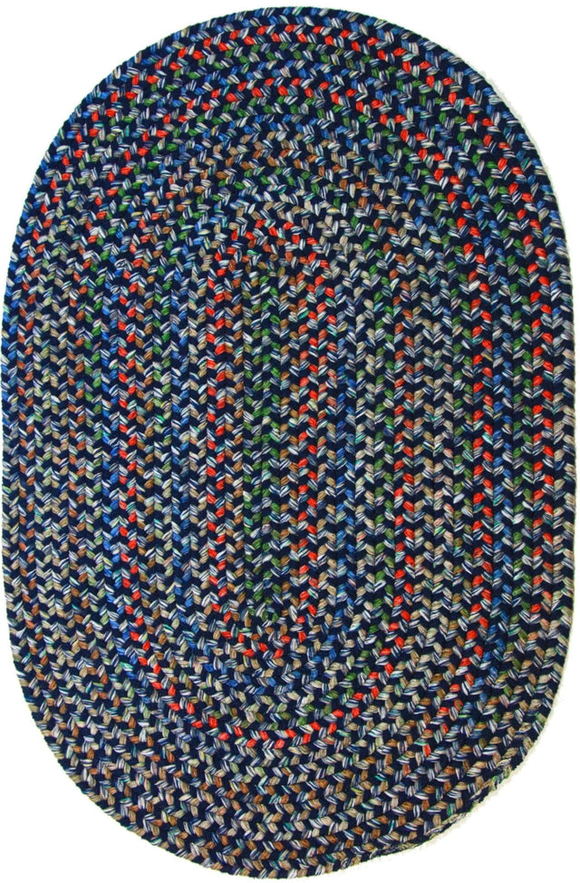 Rhody Rug Katie KA13 Navy Braided Rug - Oval