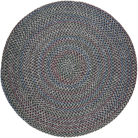 Rhody Rug Katie KA13 Navy Braided Rug - Round
