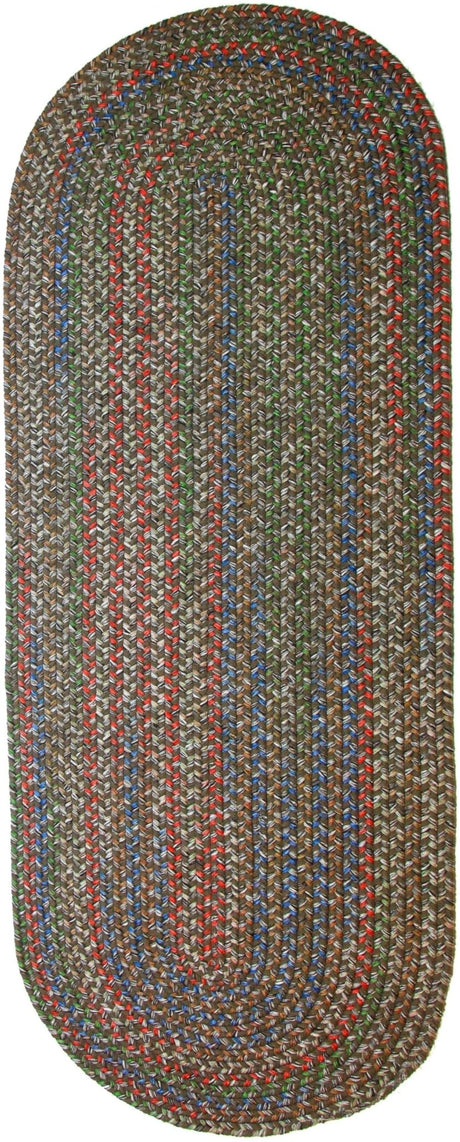 Rhody Rug Katie KA23 Dk Taupe Braided Rug - Runner