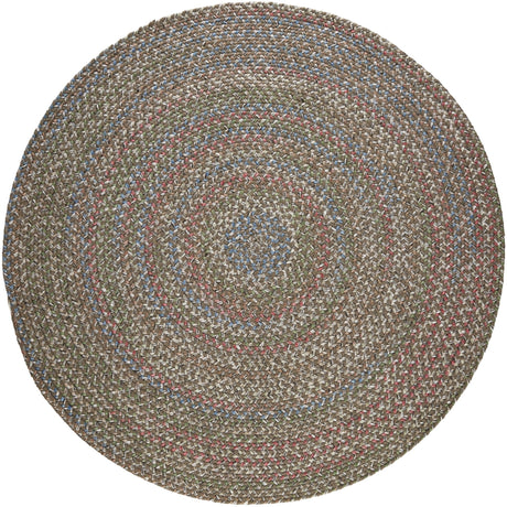 Rhody Rug Katie KA23 Dk Taupe Braided Rug - Round