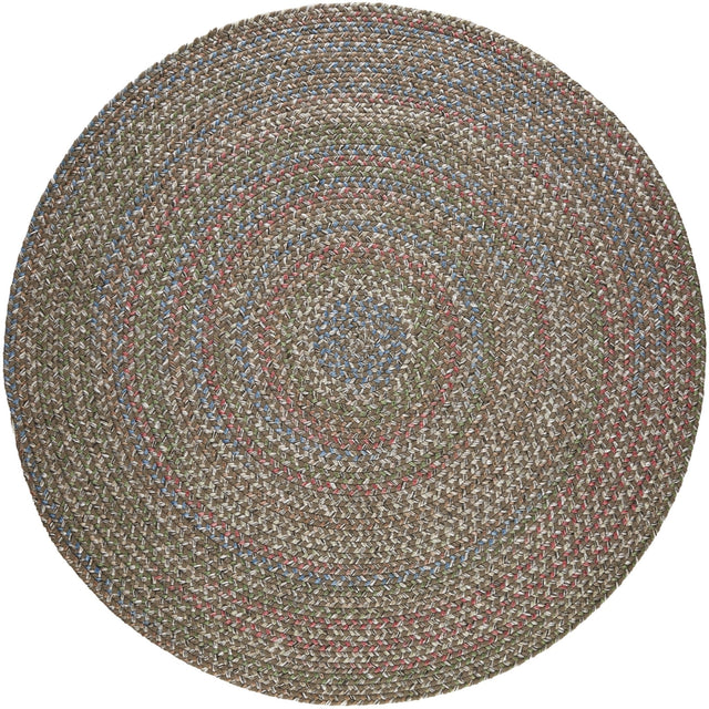 Rhody Rug Katie KA23 Dk Taupe Braided Rug - Round