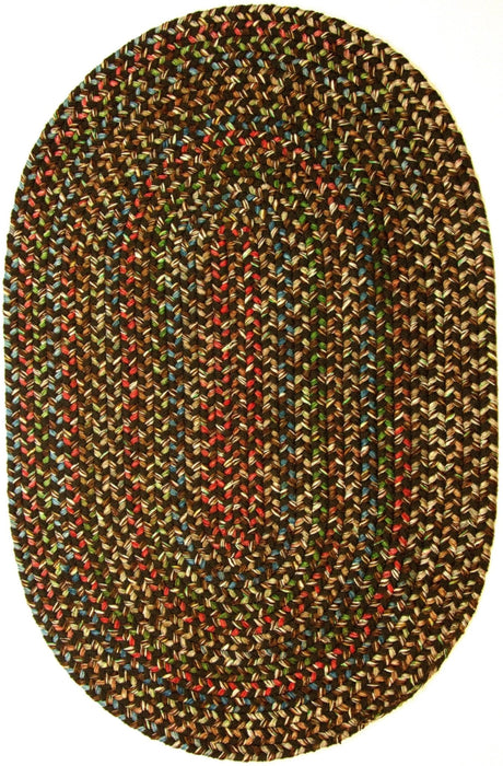 Rhody Rug Katie KA33 Brown Braided Rug - Oval