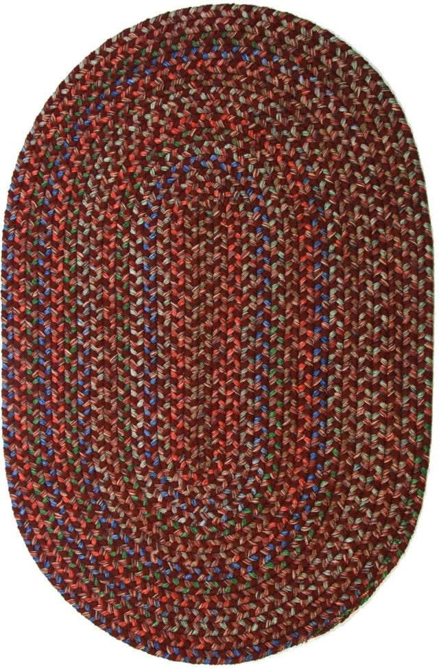 Rhody Rug Katie KA43 Burgundy Braided Rug - Oval
