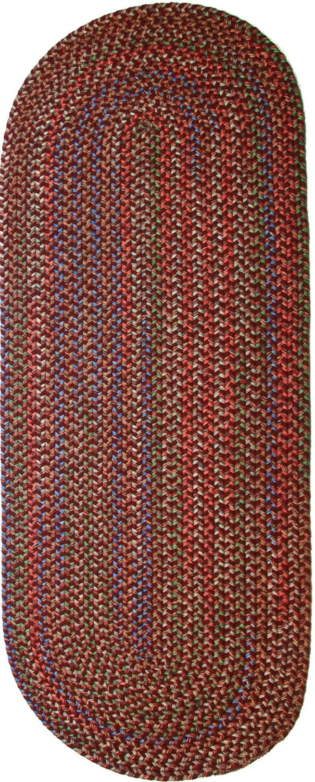 Rhody Rug Katie KA43 Burgundy Braided Rug - Runner