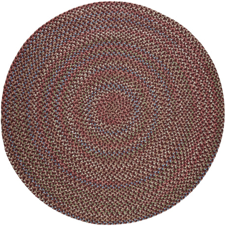 Rhody Rug Katie KA43 Burgundy Braided Rug - Round