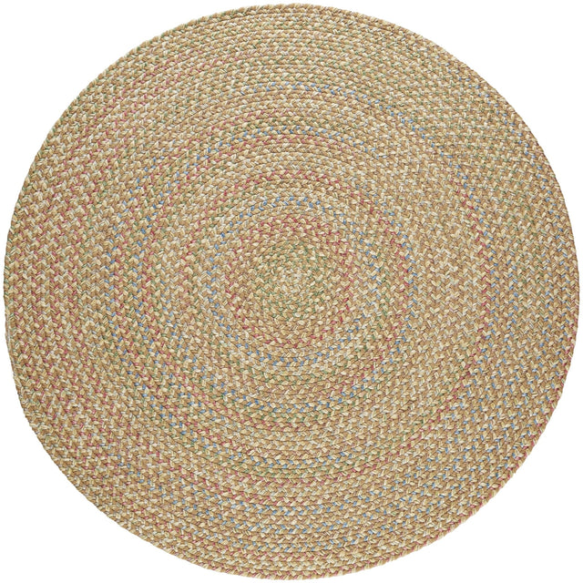Rhody Rug Katie KA53 Camel Braided Rug - Round