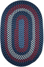 Rhody Rug Manhattan MA14 Evening Sky Braided Rug - Oval