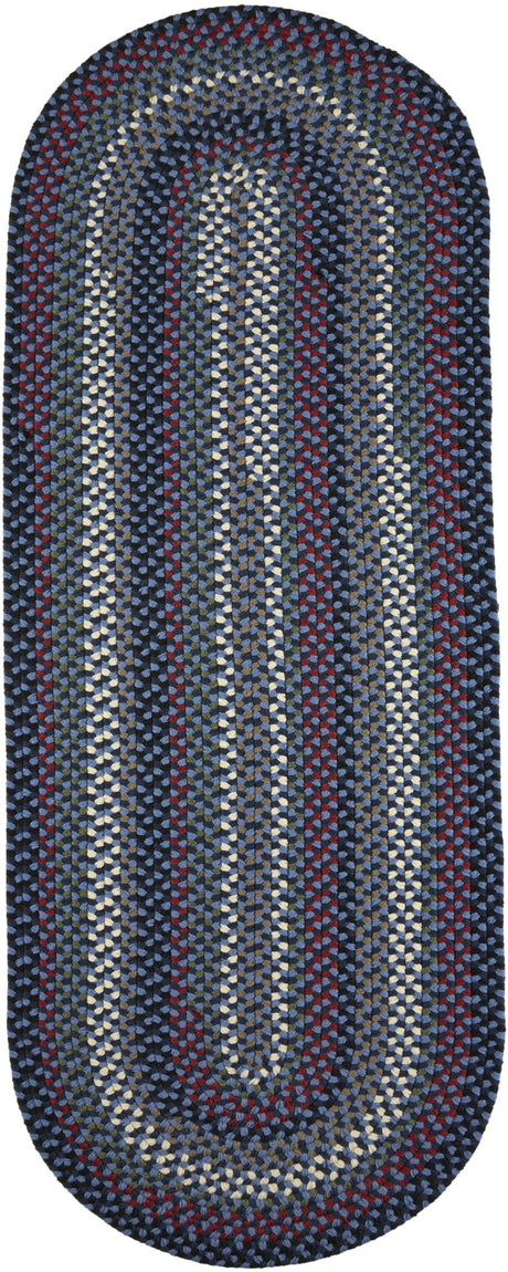 Rhody Rug Mayflower MF13 Old Glory Braided Rug - Runner