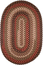 Rhody Rug Mayflower MF43 Sangria Braided Rug - Oval