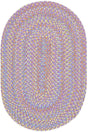 Rhody Rug Playtime PT15 Violet Braided Rug - Oval