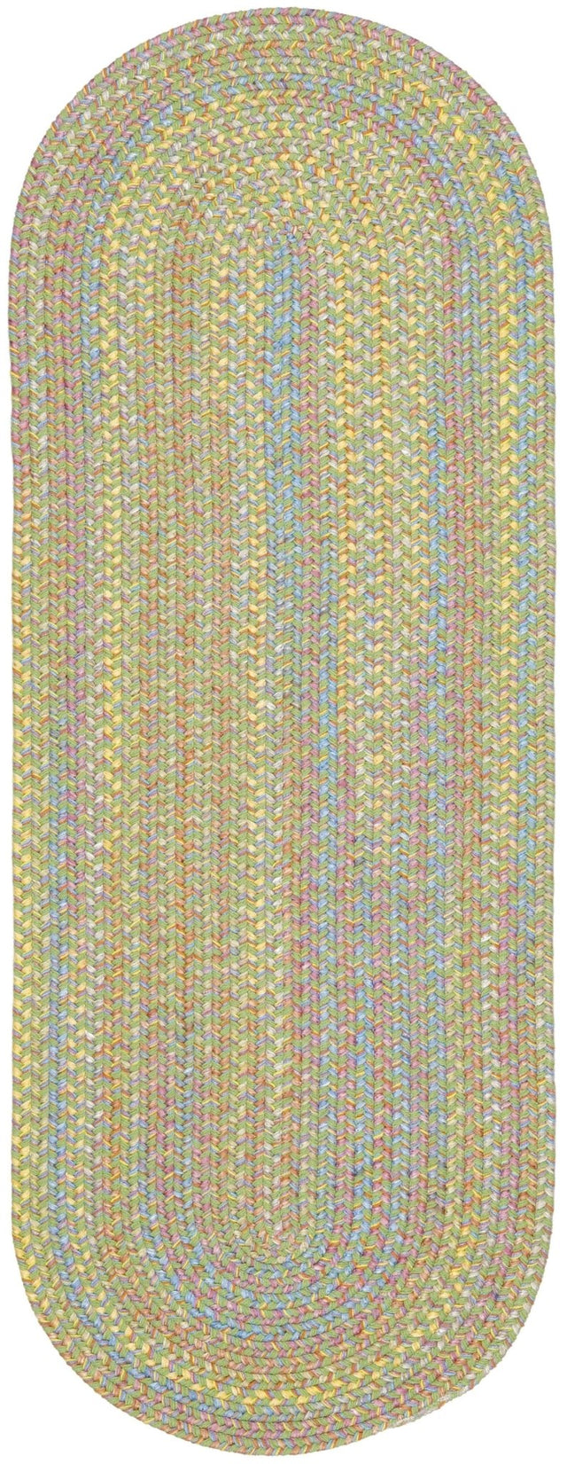 Rhody Rug Playtime PT44 Lime Braided Rug - Runner