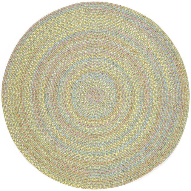 Rhody Rug Playtime PT44 Lime Braided Rug - Round