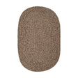 Rhody Rug Sandi SA38 Brown Braided Rug - Oval