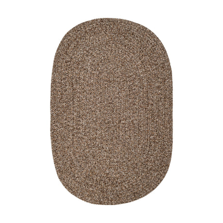 Rhody Rug Sandi SA38 Brown Braided Rug - Oval