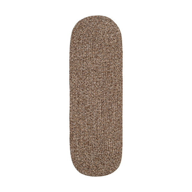 Rhody Rug Sandi SA38 Brown Braided Rug - Runner