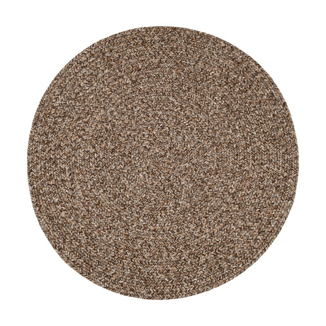 Rhody Rug Sandi SA38 Brown Braided Rug - Round