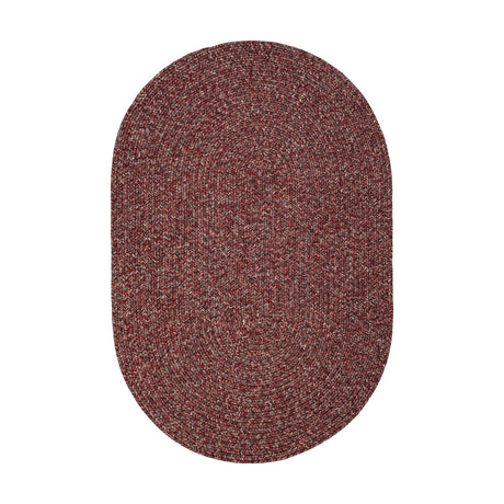 Rhody Rug Sandi SA48 Sangria Braided Rug - Oval