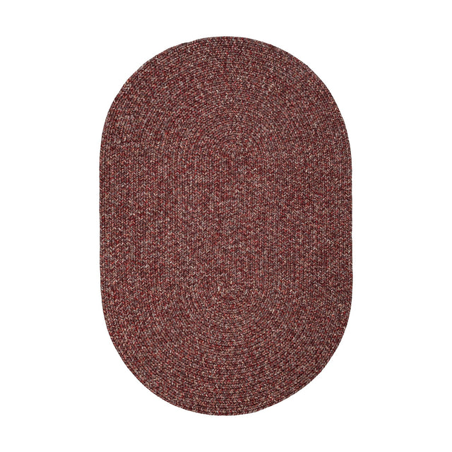 Rhody Rug Sandi SA48 Sangria Braided Rug - Oval