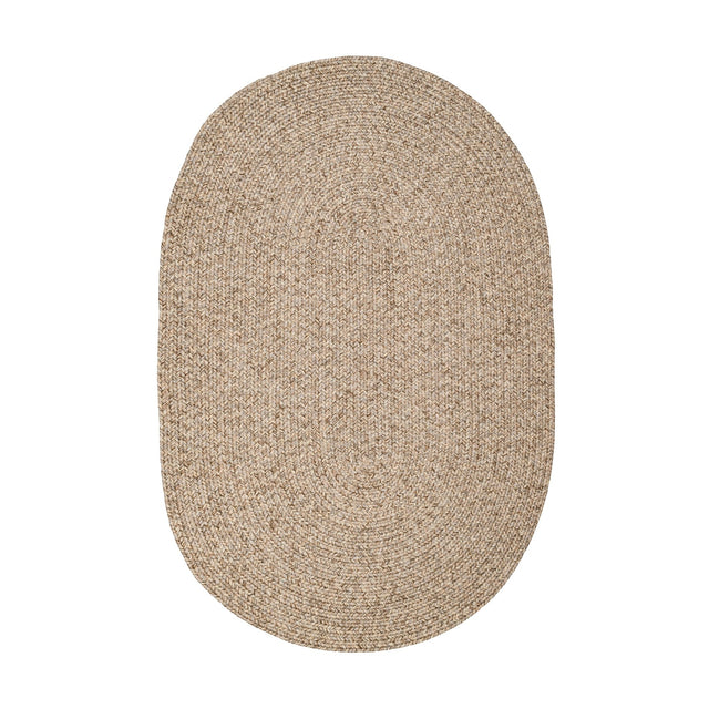 Rhody Rug Sandi SA58 Oatmeal Braided Rug - Oval
