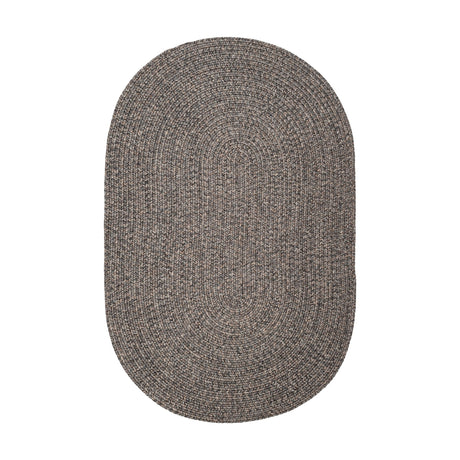 Rhody Rug Sandi SA88 Graphite Braided Rug - Oval