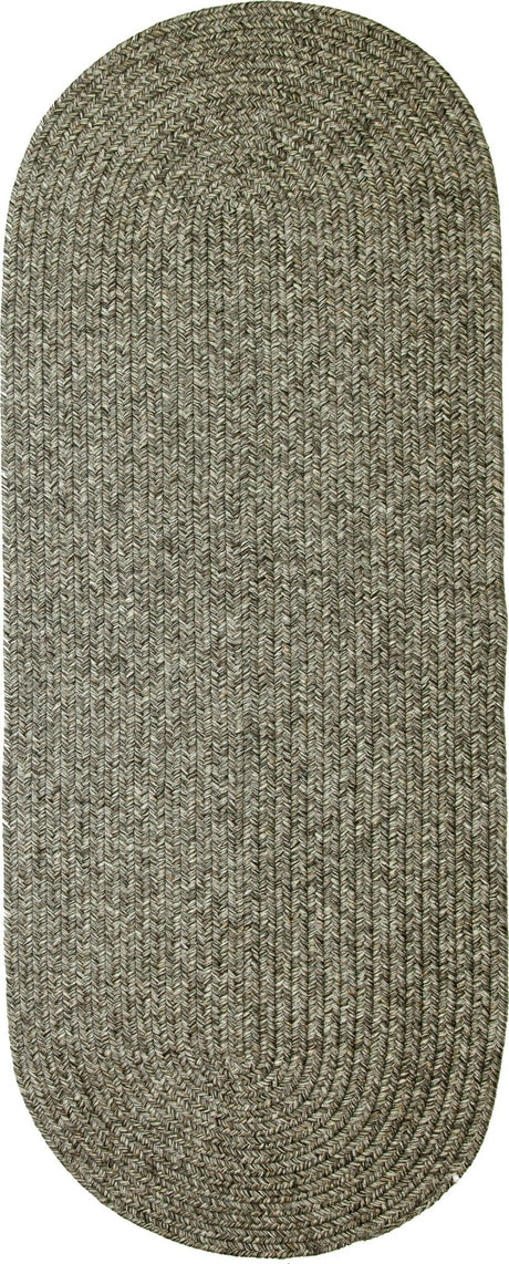 Rhody Rug Sandi SA88 Graphite Braided Rug - Runner