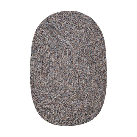 Rhody Rug Sandi SA98 Denim Braided Rug - Oval